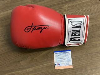 Joe Frazier Signed Everlast Boxing Glove Auto Autograph Psa/dna