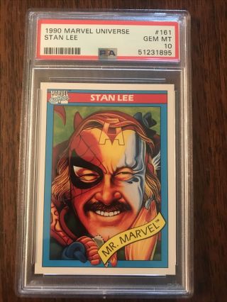 1990 Marvel Universe Stan Lee 161 Psa 10