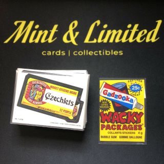 1987 O - Pee - Chee Wacky Packages Series 3 Complete (66) Card Set