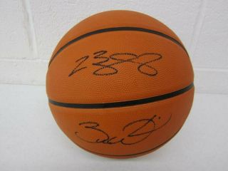 Lebron James,  Dwayne Wade Miami Heat Signed Autographed Basketball Certified