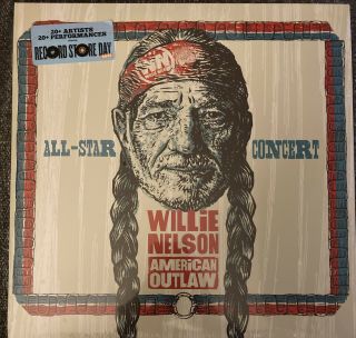 Willie Nelson - American Outlaw All - Star Concert.  Vinyl Lp 2021 Rsd