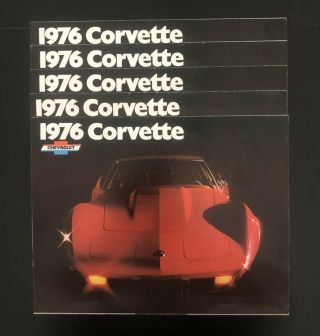 1976 Corvette Coupe/t - Top Dealer Brochure