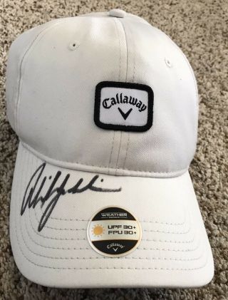 Phil Mickelson Signed Callaway Golf Hat With Proof