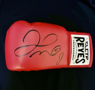 Floyd Mayweather Jr Autographed Cleto Reyes Boxing Glove Auto Beckett Witnessed