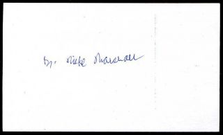 Mike Marshall (cy Young) Signed 3x5 Card - Dodgers/ Mets/ Pilots - Inperson W