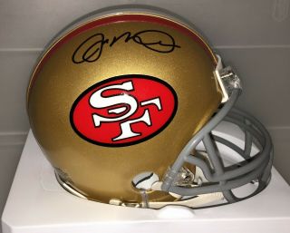 Joe Montana Signed San Francisco 49ers Mini Helmet Joe Montana Hologram Gtsm