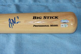 Joe Mauer Autographed Rawlings Big Stick Bat Mlb Hologram