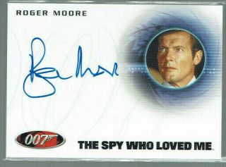 James Bond Archives 2015 Autograph Card 40th Style A222 Roger Moore As Bond 007