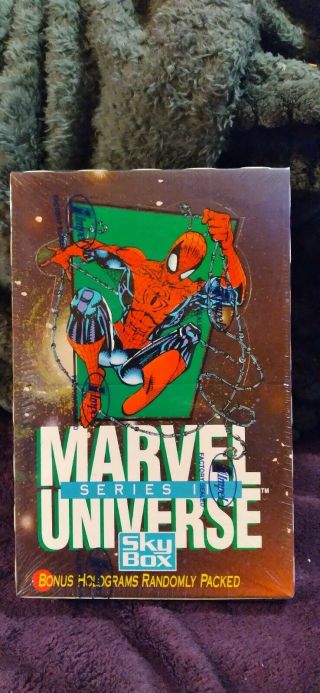 Marvel Universe Series 3 1992 Trading Cards Factory Box Sky Box Impel