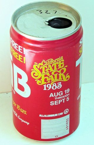 Tab; Sacramento Coca - Cola Bottling Co. ,  Inc.  ; Soda Pop Can - Cal.  State Fair 1983