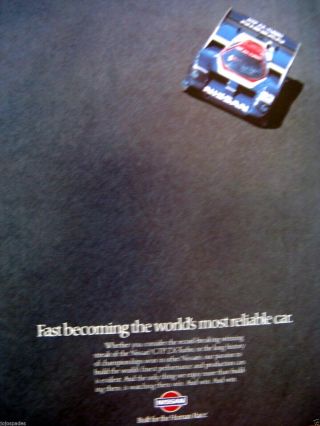 1989 Nissan The Human Race - Nissan Gtp Zx Turbo - Print Ad 8.  5 X 11 "