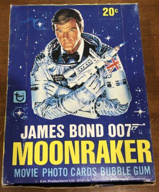 Topps 1979 James Bond Moonraker 36 Ct Full Box