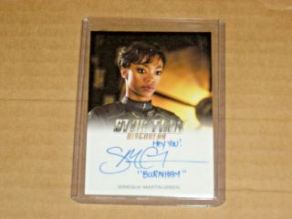 Star Trek Discovery Season 1 Sonequa Martin - Green As Michael Burnham Autograph