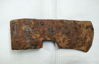 Battle Axe - 21 Cm Iron Ancient Authentic Artifact Viking Kievan Rus Scythian
