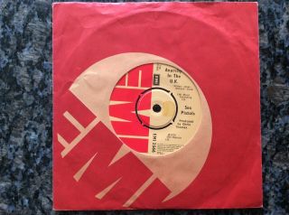 Rare Punk 7” Vinyl - Sex Pistols Anarchy In The Uk Emi Records Clash Damned Cook