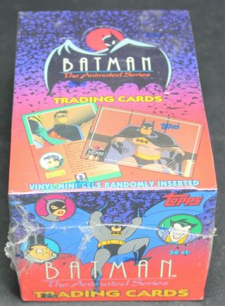 1993 Batman The Animated Series Trading Card Box By Topps -