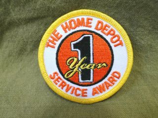 Home Depot: 1 Year Service Award Patch