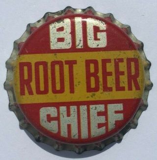 Big Chief Root Beer Soda Bottle Cap; Cork