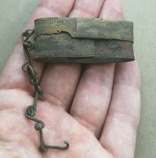 Ancient Viking Bronze Sword Sheath with chain Very Rare 2