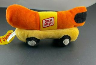 Oscar Mayer Wienermobile Car Bean Bag Plush Stuffed Toy With Tag 7 " Hot Dog