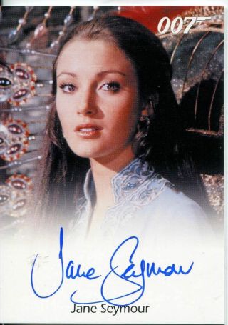 James Bond Archives 2014 Autograph Jane Seymour In Live And Let Die