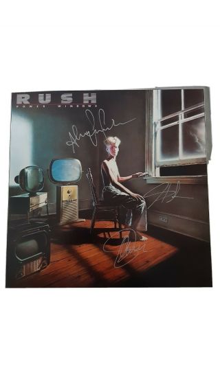 Rush Power Windows Signed Vinyl Lp