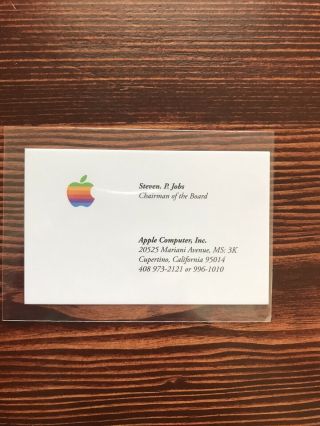 Mschf Boosted Packs 1st Edition Card - Steve Jobs Apple Business Card Rare