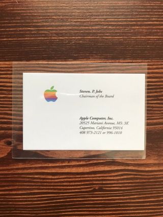 MSCHF Boosted Packs 1st Edition Card - Steve Jobs Apple Business Card RARE 2