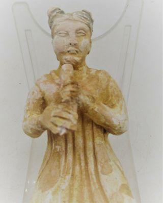 ANCIENT CHINESE MING DYNASTY TERRACOTTA HOUSE GOD STATUETTE 2