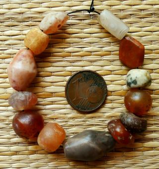 12mm Perles Ancien Afrique Ancient Mali African Neolithic Agate Carnelian Beads