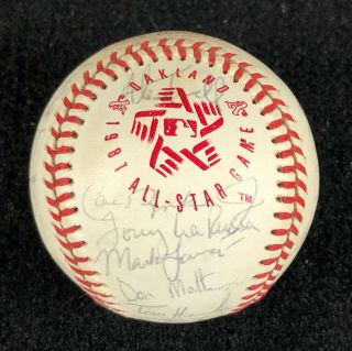 1987 American League All - Star Team Signed Baseball - Eight (8) Hall Of Famers