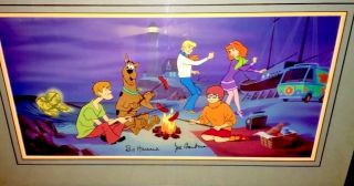 Hanna Barbera Cel A Clue For Scooby Doo Rare Signed Animation Art Edition Cell