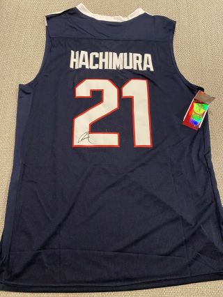 Proof Rui Hachimura Signed Autographed Gonzaga Basketball Jersey Japan