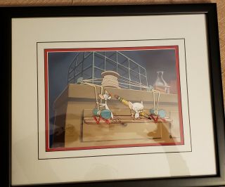 Pinky And The Brain / Animaniacs Production Cel From " Meet John Brain "