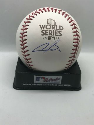 Alex Bregman Signed Auto Rawlings 2017 World Series Ws Baseball Jsa Blue