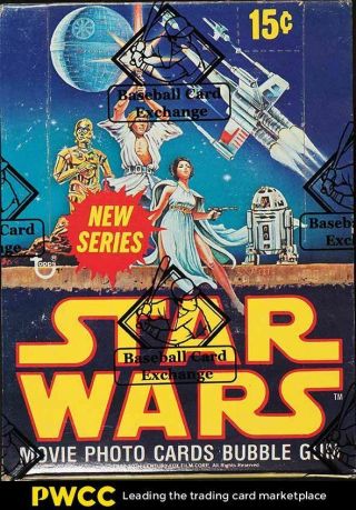 1977 Topps Star Wars Series 2 Wax Box,  36ct Packs,  Bbce Auth