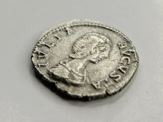 Julia Domna AR Denarius.  196 - 211 AD.  VF.  Felicitas type. 3
