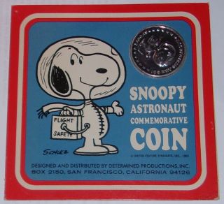 Snoopy Astronaut Coin In Package