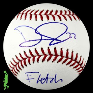 David Fletcher Fletch Autographed Baseball Ball Angels Beckett Bas