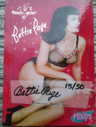 2006 Benchwarmer Classic Pinups Bettie Page Authentic Auto 