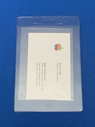 MSCHF Boosted Packs 1st Edition Card - Steve Jobs Apple Business Card RARE 4