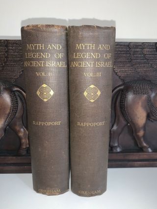 Myth And Legend Of Ancient Israel Rappoport Vols 2 And 3 Mythology Tales Gresham