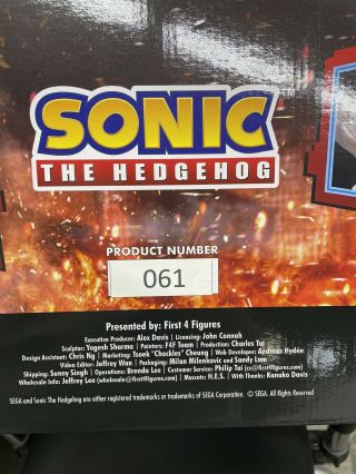 First 4 Figures Sonic The Hedgehog: Silver The Hedgehog Polystone Statue 3