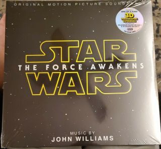Star Wars Vii: The Force Awakens Soundtrack 2lp 2016 180g 3d Holograph