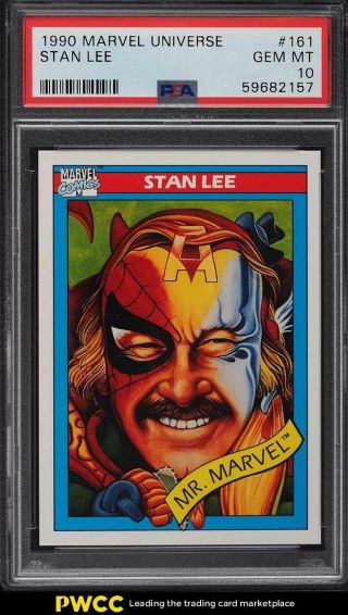 1990 Impel Marvel Universe Stan Lee 161 Psa 10 Gem