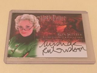 Harry Potter Autograph Auto Goblet Of Fire Miranda Richardson Rita Skeeter