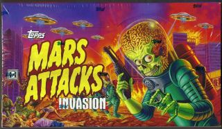 Topps Mars Attacks Invasion 2013 Factory Seaed Hobby Box 2 Hits Per Box