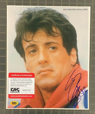 Sylvester Stallone Signed 8x10 Photo Autographed Auto Cas