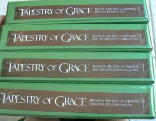 TAPESTRY OF GRACE Complete Year Two,  2,  UNITS 1 - 4 Binders,  Between Ancient&Modern 2