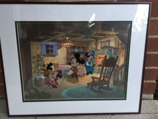 Hand Painted Animation Cel From “mickey’s Christmas Carol”
